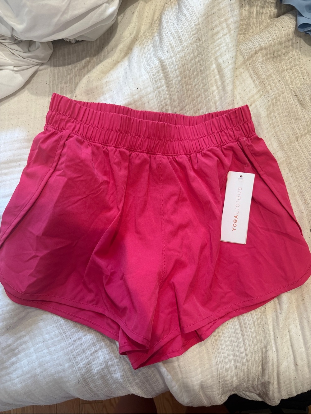Yogalicious lightstream commuter shorts in raspberry sorbet